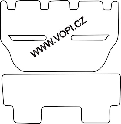 Textil-Autoteppiche Honda Shuttle 1998 - 200 zadní sada Royalfit (1722)